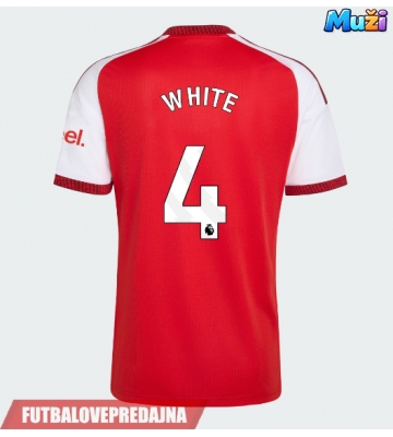 Lacne Muži Futbalové dres Arsenal Ben White #4 2026-27 Krátky Rukáv - Domáci